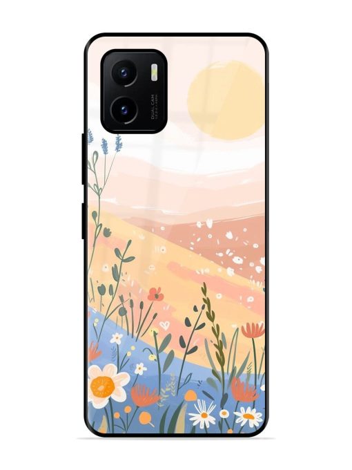 Golden Hour Blooms Glossy Soft Edge Case for Vivo Y15S Chachhi