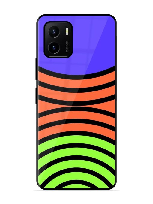 Psychedelic Stripe Symphony Glossy Soft Edge Case for Vivo Y15S Chachhi