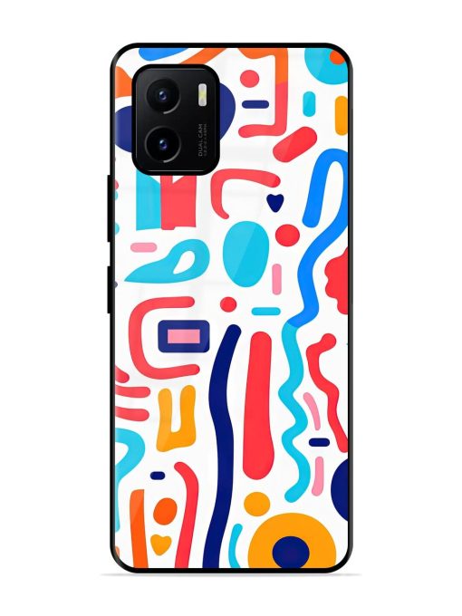 Whimsical Doodle Chaos Glossy Soft Edge Case for Vivo Y15S Chachhi