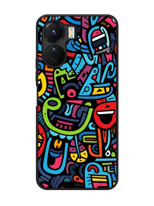 Doodlephoria Glossy Soft Edge Case for Vivo Y16 Chachhi