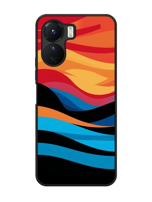 Blazing Currents Glossy Soft Edge Case for Vivo Y16 Chachhi