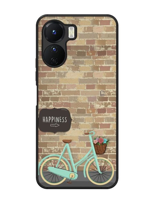 Pedaling Towards Happiness Glossy Soft Edge Case for Vivo Y16 Chachhi