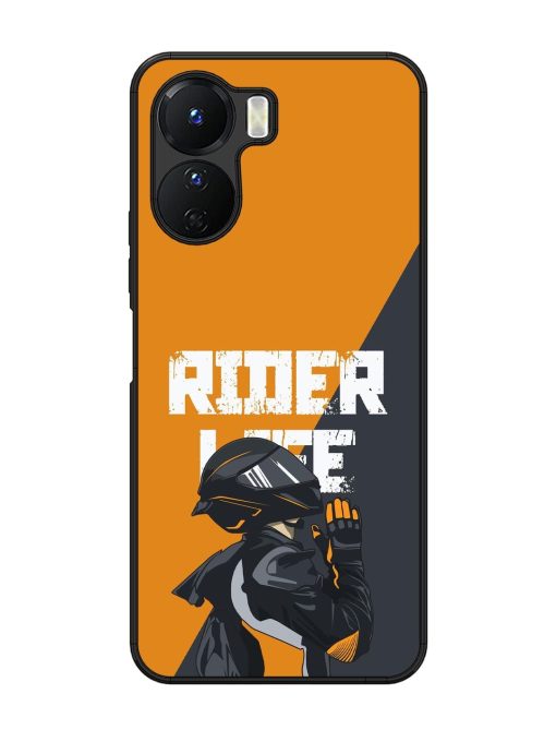 Ride Never Ends Glossy Soft Edge Case for Vivo Y16 Chachhi