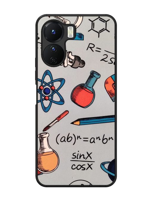 Science Doodle Glossy Soft Edge Case for Vivo Y16 Chachhi