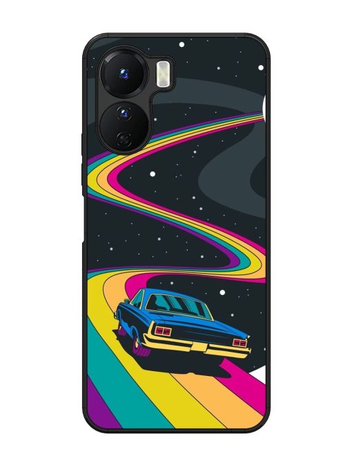 Rainbow Road Glossy Soft Edge Case for Vivo Y16 Chachhi