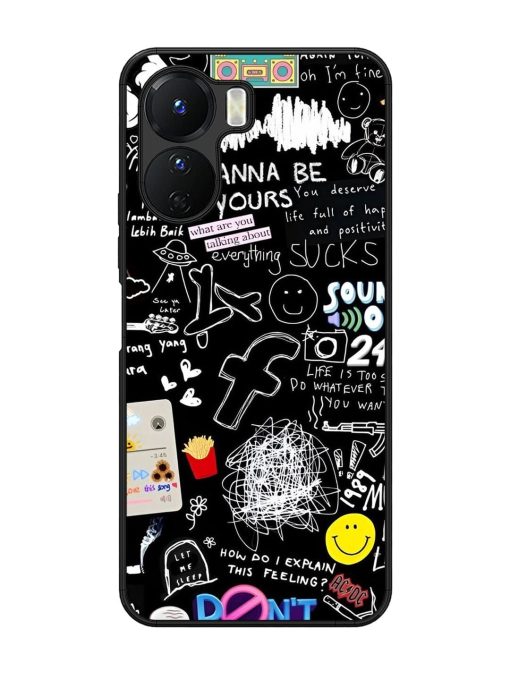 Doodle Diary Glossy Soft Edge Case for Vivo Y16 Chachhi