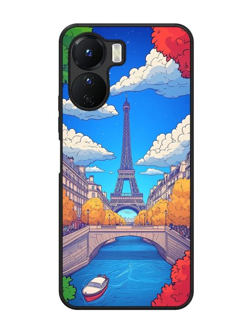 Parisian Panorama Glossy Soft Edge Case for Vivo Y16 Chachhi