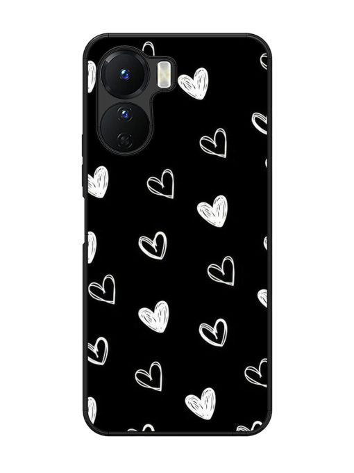 Scattered Hearts Glossy Soft Edge Case for Vivo Y16 Chachhi