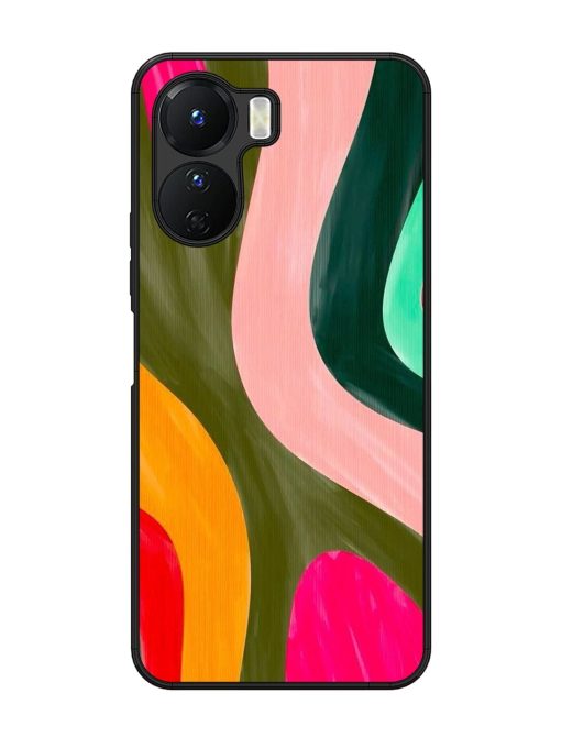 Wavy Wonder Glossy Soft Edge Case for Vivo Y16 Chachhi