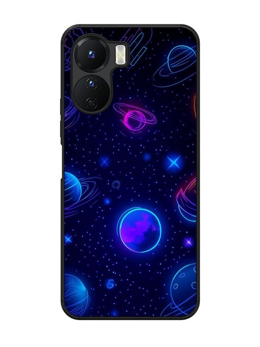 Neon Cosmos Glossy Soft Edge Case for Vivo Y16 Chachhi