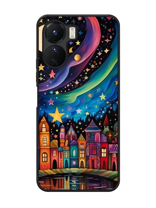 Starlit Village Glossy Soft Edge Case for Vivo Y16 Chachhi