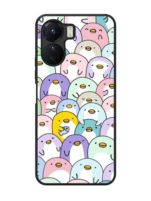 Penguin Party Glossy Soft Edge Case for Vivo Y16 Chachhi