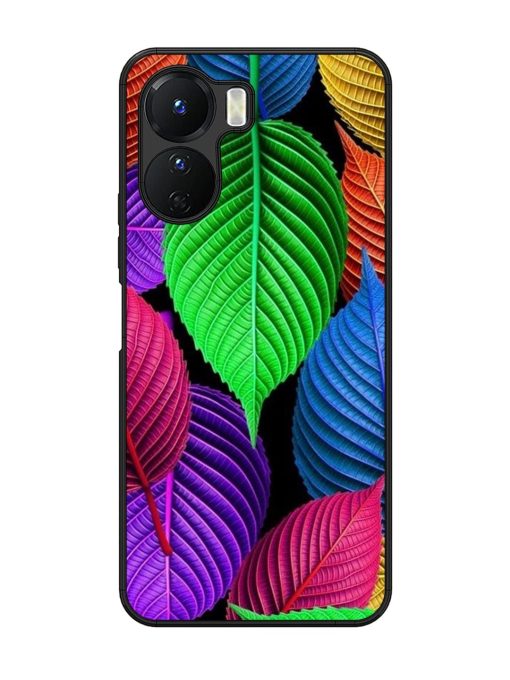 Rainbow Leaf Symphony Glossy Soft Edge Case for Vivo Y16 Chachhi