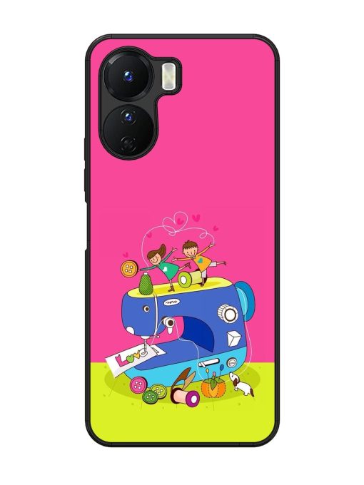 Sew Cute Glossy Soft Edge Case for Vivo Y16 Chachhi