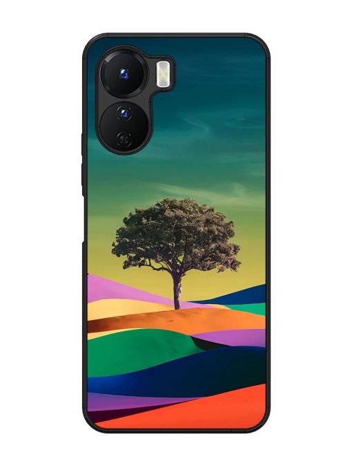 Rainbow'S Lone Sentinel Glossy Soft Edge Case for Vivo Y16 Chachhi