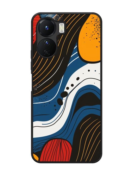 Abstract Expression Glossy Soft Edge Case for Vivo Y16