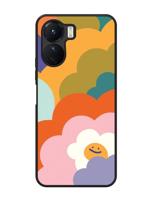 Happy Flower Power Glossy Soft Edge Case for Vivo Y16 Chachhi