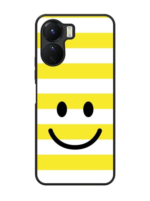 Smiling Stripes Glossy Soft Edge Case for Vivo Y16 Chachhi