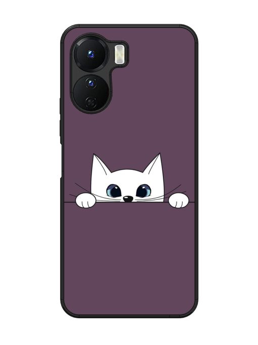 Peek-A-Boo Kitty Glossy Soft Edge Case for Vivo Y16 Chachhi