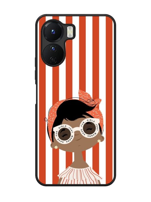 Girls Just Wanna Have Fun Glossy Soft Edge Case for Vivo Y16 Chachhi