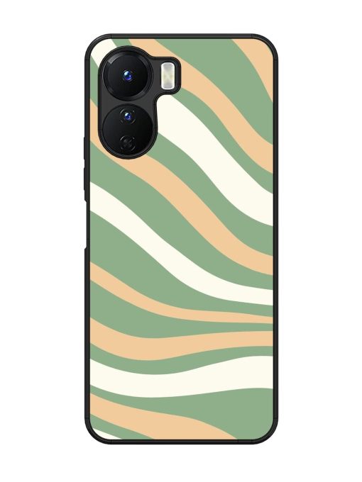 Wavy Pastel Paradise Glossy Soft Edge Case for Vivo Y16 Chachhi