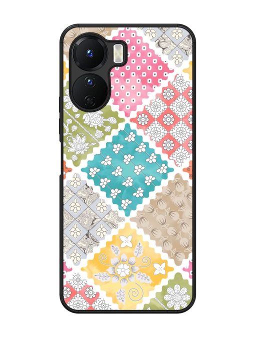 Patchwork Dreamscape Glossy Soft Edge Case for Vivo Y16