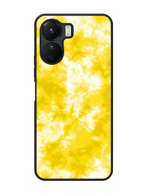 Golden Tie-Dye Twirl Glossy Soft Edge Case for Vivo Y16 Chachhi