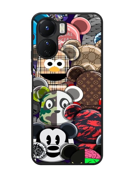 Streetwear Bearbrick Extravaganza Glossy Soft Edge Case for Vivo Y16 Chachhi