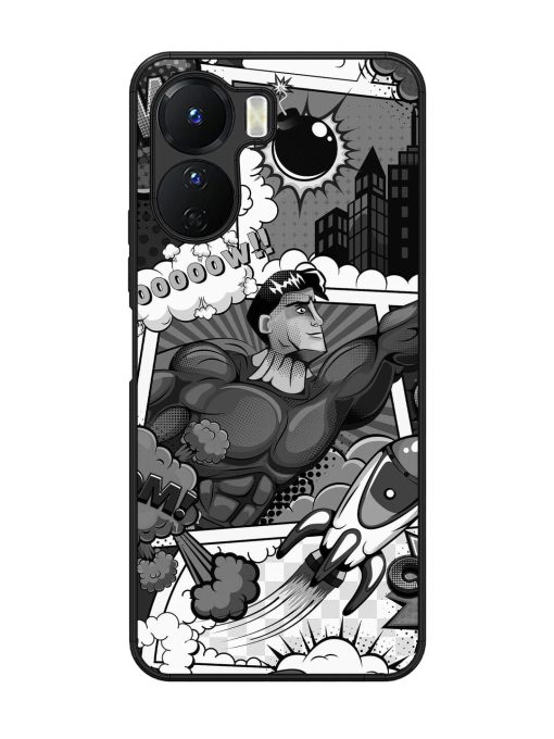 Comic Book Chaos Glossy Soft Edge Case for Vivo Y16 Chachhi