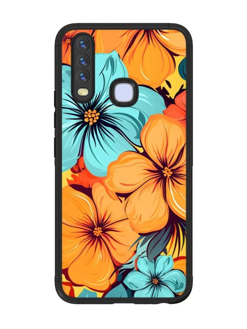 Tropical Bloom Glossy Soft Edge Case for Vivo Y17 Chachhi