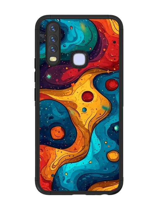 Cosmic Swirl Glossy Soft Edge Case for Vivo Y17 Chachhi