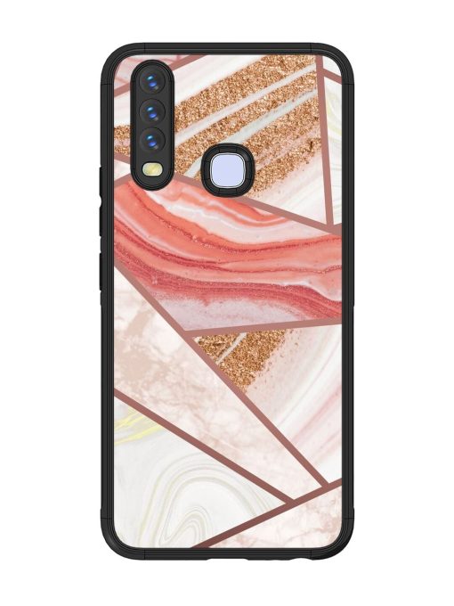 Rosy Mosaic Glossy Soft Edge Case for Vivo Y17 Chachhi