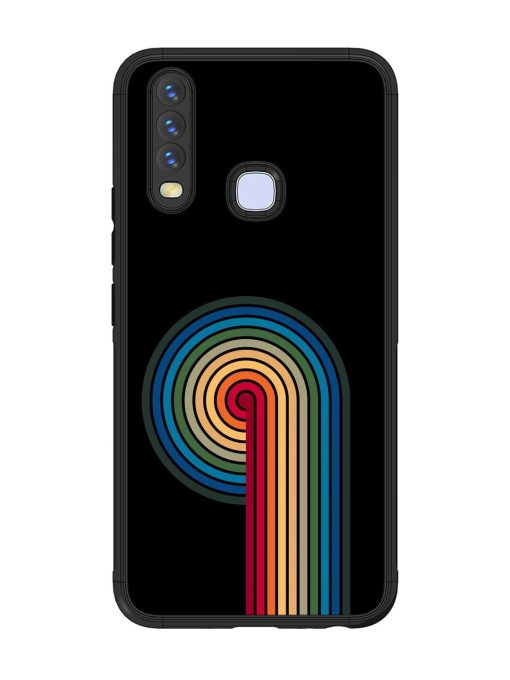 Rainbow Ripple Glossy Soft Edge Case for Vivo Y17 Chachhi