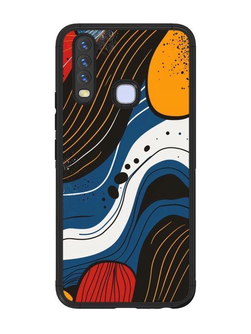 Abstract Expression Glossy Soft Edge Case for Vivo Y17 Chachhi