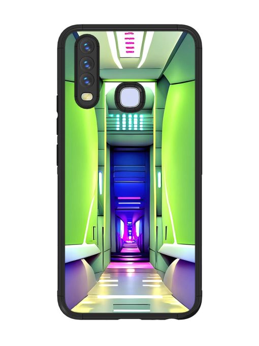 Neon Corridor Glossy Soft Edge Case for Vivo Y17 Chachhi