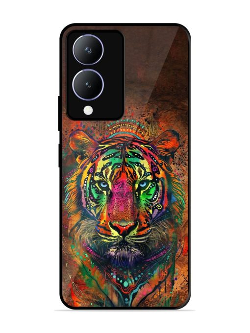 Cosmic Tiger Glossy Soft Edge Case for Vivo Y17S Chachhi