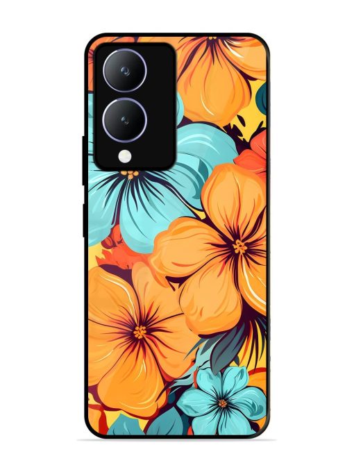 Tropical Bloom Glossy Soft Edge Case for Vivo Y17S Chachhi