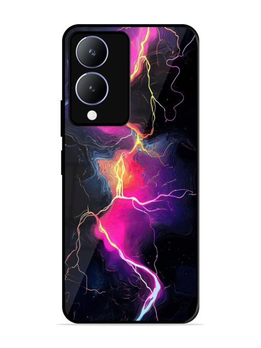 Electric Dreams Glossy Soft Edge Case for Vivo Y17S Chachhi