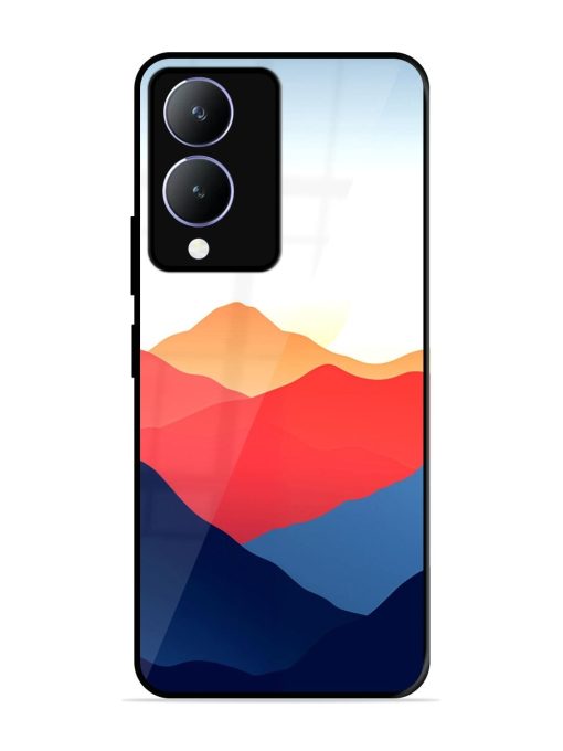 Sunset Peaks Glossy Soft Edge Case for Vivo Y17S Chachhi