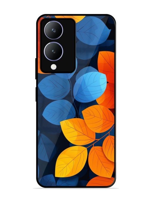 Autumn'S Contrast Glossy Soft Edge Case for Vivo Y17S Chachhi