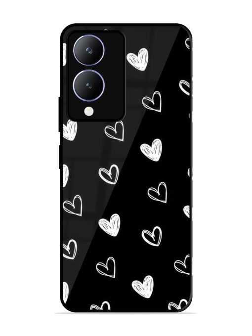 Scattered Hearts Glossy Soft Edge Case for Vivo Y17S Chachhi