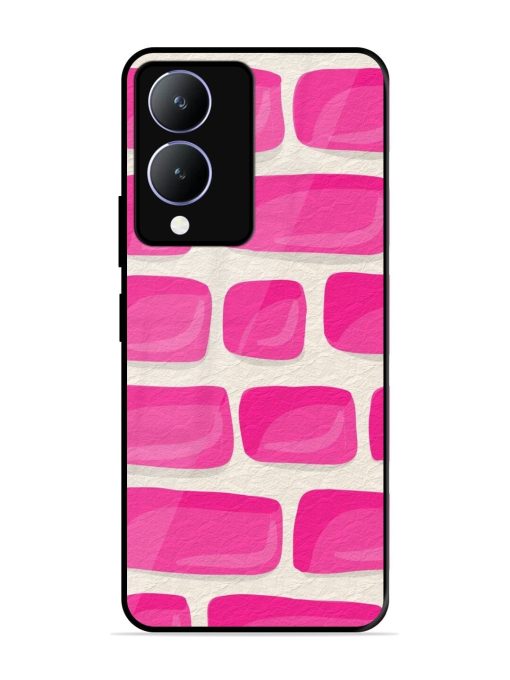 Pink Brick Wall Glossy Soft Edge Case for Vivo Y17S Chachhi