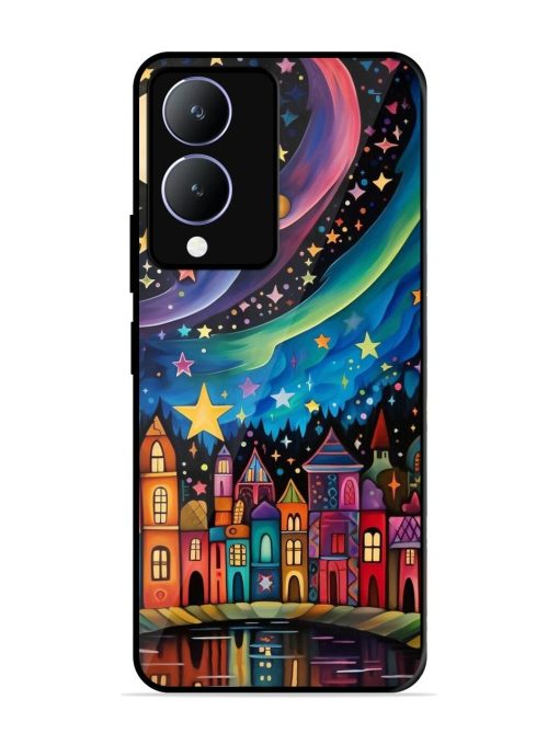 Starlit Village Glossy Soft Edge Case for Vivo Y17S Chachhi