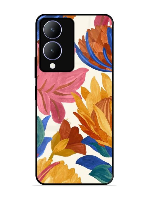 Blooming Tapestry Glossy Soft Edge Case for Vivo Y17S Chachhi