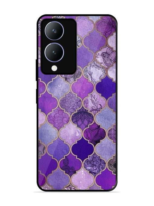 Purple Mosaic Magic Glossy Soft Edge Case for Vivo Y17S Chachhi