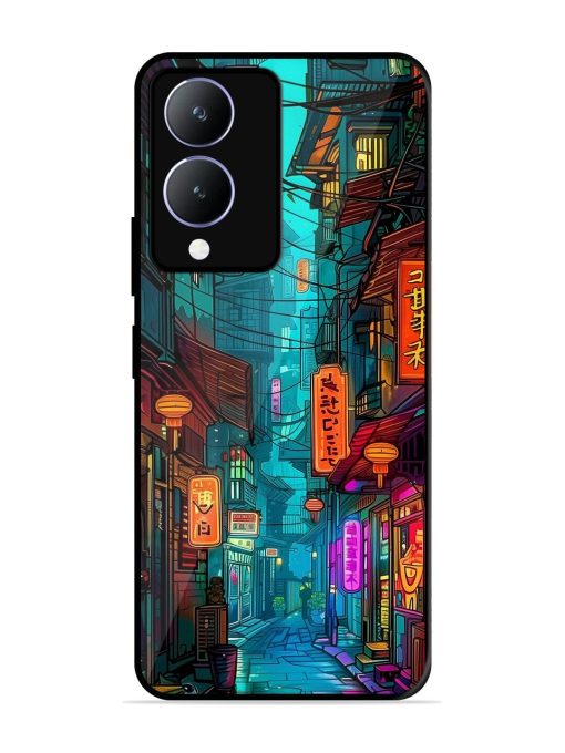 Neon Nightscape Glossy Soft Edge Case for Vivo Y17S Chachhi