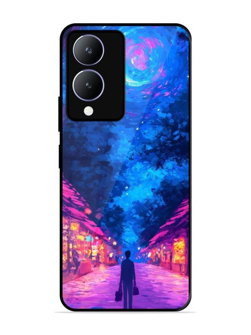 Neon Nightscape Glossy Soft Edge Case for Vivo Y17S Chachhi