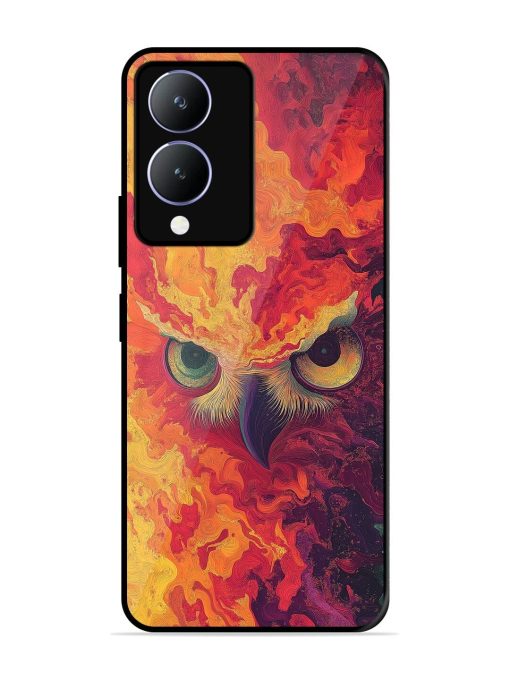 Fiery Owl Glossy Soft Edge Case for Vivo Y17S Chachhi