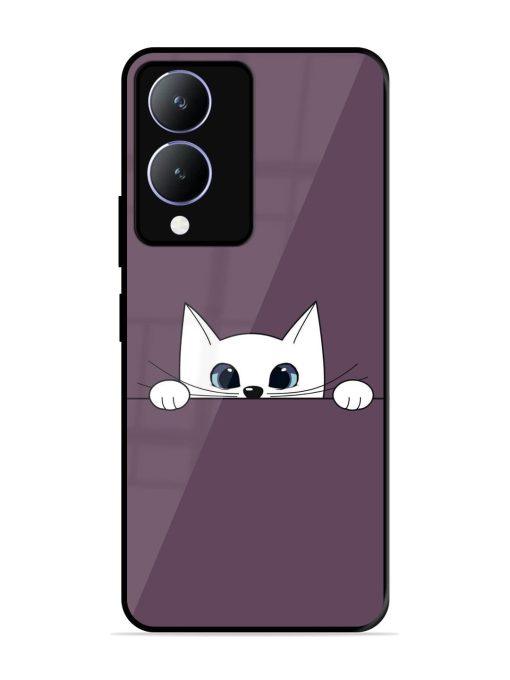 Peek-A-Boo Kitty Glossy Soft Edge Case for Vivo Y17S Chachhi