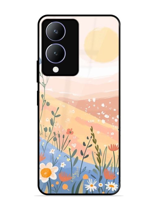 Golden Hour Blooms Glossy Soft Edge Case for Vivo Y17S Chachhi